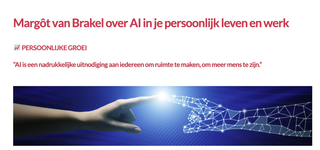Margot van Brakel publicatie
